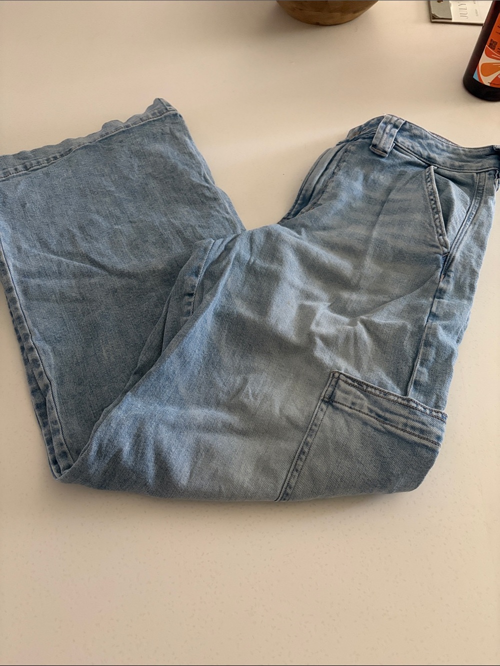 American Eagle “Super high-rise baggy wide leg” Jeans